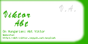 viktor abt business card